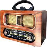 Buffer Büyük Boy Retro, Nostaljik, Ahşap Tasarım Bluetooth Hoparlörlü, Şarjlı, Taşınabilir Fm/am Destekli Radyo Ns-6635