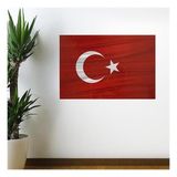 Buffer® Dalgalanma Efektli Manyetik Duvar Stickerı Türk Bayrağı 75 X 50 Cm