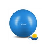 Buffer Dayanıklı Yüksek Kalite Fitilli Pilates Topu Ve Pompa Seti Denge Aerobik Yoga Fitness Topu Mavi, Tek Ebat, 65BFRR, MAVİ