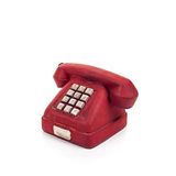 Buffer Decotown Nostaljik Kırmızı Telefon Biblo