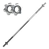 Buffer Düz Bar 120 cm Krom Halter Ağırlık Barı