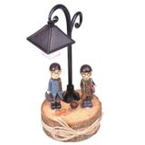 Buffer® Hediyelik Işıklı Ahşap Biblo Romantik Hediye Biblo Süs Eşyası