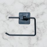 Buffer® Kendiliğinden Yapışkanlı Siyah Paslanmaz Metal Kapaksız Tuvalet Kağıtlığı Aparatı