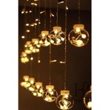 BUFFER Kumandalı LED Dekoratif Sarkıt Aydınlatma, 10 Sarkıtlı Top İçi Mini Toplu, Cam, Günışığı Rengi, Modern Stil, Uzaktan Kumanda ile Kontrol