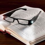 BUFFER® Led Işıklı Pratik Camsız Kitap Aydınlatma Gözlüğü Okuma L