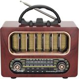 Buffer Orta Boy Retro Ahşap Tasarım Bluetooth Hoparlörlü Radyo Fm/am Destekli, Şarjlı Ve Taşınabiliri Radyo Ns-6636