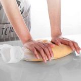 Buffer® Orta Hamur Torbası Silikon Şeffaf Hamur Yoğurma Torbası Ekmek Makarna Mantı Hamuru Kolay Yo