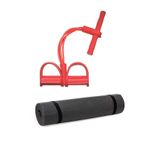 Buffer Pilates Ve Yoga Mat + Body Trimmer Kürek Çekme Aleti Kondisyon Küreği KIRMIZI, 2lisetmttrm