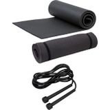 Buffer Pilates Yoga Matı 7 Mm Ve Atlama Ipi Pilates Egzersiz Seti Evde Spor Seti