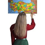 Buffer Renkli Türkiye Haritası Manyetik Yapıştırıcı Gerektirmeyen Duvar Stickerı 118 cm * 56 cm - 41 Delft Blue