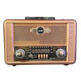 BUFFER® Retro, Nostaljik, Ahşap Tasarım Bluetooth Hoparlörlü, Şarjlı, Taşınabilir Otantik Tasarımlı
