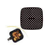Buffer Silikon Fırın & Airfryer Kare Pişirme Matı 21.5 Cm Siyah