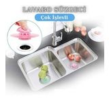 BUFFER® Silikon Malzeme Banyo Mutfak Gider Evye Lavabo İçine Çöp Tıpası Kaydırmaz Süzgeç Modelleri