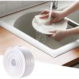 Buffer® Su Sızdırmaz Banyo Mutfak Lavabo Küvet İzolasyon Şerit Bant,Lavabo Kenar Bandı 3.2 Mt X 38 Mm