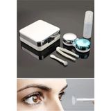 BUFFER® Taşınabilir Fonksiyonel Gümüş Renkli Mini Hijyenik Kontakt Lens Saklama Kutusu 6x6x2,1 cm