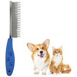Buffer Tüy Açıcı Kedi Köpek Tarağı Tek Taraflı Metal Dişli Evcil Hayvan Bakım Fırçası