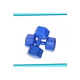Buffer Yüksek Kalite İçi Demir Tozu Dambıl Ağırlık Seti 2x8 Kg Dumbell Set Mavi, AA99541BFR