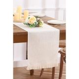 bufidik Keten Bohem Tarz Tasarım Saçaklı Runner 40 x 140