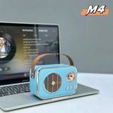 Bufs Retro Tasarımlı Mini Müthiş Ses Kalitesi | USB Şarjlı, Renkli, Şık ve Kompakt Bluetooth Hoparlör - Mavi
