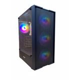 Bugatek Adagan Rainbow Mid Tower 4x12 cm Tempered Cam Gaming Bilgisayar Kasası
