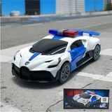 Bugatti Işıklı ve Müzikli 360 Derece Dönen Çarp Dön Oyuncak Polis Arabası 25 cm