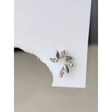 Buğday Başak Arpa Model Kıkırdak Piercing Tragus Helix Gümüş Renk Küpe