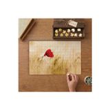 Buğday Tarlasında Gelincik Çiçeği Tasarımı 240 Parça Ahşap Puzzle Ahşap Kutuda MP01989