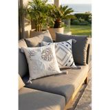 BUGİ HOME COLLECTİON İkili kare Punch işlemeli geometrik temalı nakışlı panç kırlent kılıfı Koltuk Kırlent Kılıfı