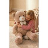 BUGİ HOME COLLECTİON Peluş Ayıcık Sevgililer Günü Özel 80cm Tatlı Uyuma Oyuncağı Renkli Çocuk Oyuncakları