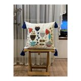 BUGİ HOME COLLECTİON TEKLİ PUNCH İŞLEMELİ NAKIŞLI DEKORATİF KIRLENT KILIFI