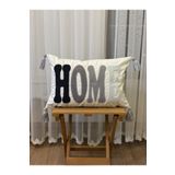 BUGİ HOME COLLECTİON TEKLİ PUNCH İŞLEMELİ NAKIŞLI PANÇ DEKORATİF KIRLENT KILIFI