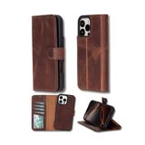 Buğrahayalin iphone 16 pro Kılıf Manyetik Çıkarılabilir Deri Cüzdan Kılıf iPhone 16 Pro ile Uyumlu, MagSafe Destekli, RFID Korumalı, 4 Kart Bölmeli, Stand Özellikli (Kahverengi)