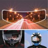 Buğu Önleyici Motosiklet Kaskı Vizörü Su Geçirmez Dayanıklı Çizik Koruma Lens Filmi Siyah