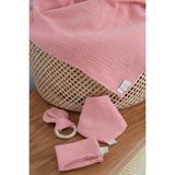 Bugula 4 Kat Bebek Battaniyesi BASIC SET 110x110cm Turuncu Müslin Kundak Terletmeyen Kumaş
