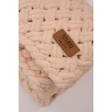 Bugula Alize Battaniye Panduf 2’li SET 100x100cm Bal Köpüğü Unisex Pofidik El Örgüsü Hediye Puffy Organik Sertifika - 100 x 100 cm - Balköpüğü