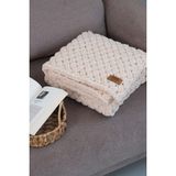 Bugula Bebek Battaniyesi Alize 100x100cm Bal Köpüğü Unisex Doğal Sıcak Puffy Battaniye Organik Sertifika - 100 x 100 cm - Balköpüğü