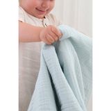 Bugula Organik 4 Kat Müslin 110x110cm Mint Bebek Çocuk Battaniyesi Kundak Puset Banyo Örtüsü