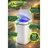 Buğz 20L Akıllı Sensörlü Çöp Kovası Uv Işık Koku Geçirmez Mutfak Banyo Wc Ofis - Standart