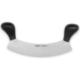 Buğz 71120 Profi Kıyma, Pizza Satır, Zırh Bıçağı 26 cm - Siyah Çift Saplı
