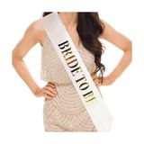 Buğz Altın Yazılı Bride To Be Simli Kuşak Kemer
