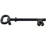 Buğz Antika Tarz Dekoratif Pirinç Anahtar Şeklinde Kapı Çekme Kolu, Mobilya, Sandık, Kutu Kulbu - 128MM, Oksit