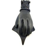 Buğz Antika Tarz Dekoratif Pirinç El Kapı Tokmağı, Taktak - 167X75 Mm, Oksit