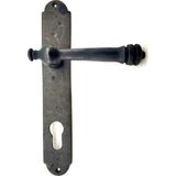 Buğz Antika Tarz Dekoratif Pirinç Taşra Oda Kapı Kolu - 220X35 Mm, Oksit