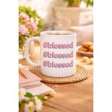 Buğz #blessed Yazılı Porselen Kupa Model 34 – Motivasyonlu Kahve Kupası - Günlük Kullanım & Hediye