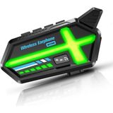 Buğz BT26 Motosiklet Kask Kulaklık Bluetooth Rgb Işıklı 2 Eşleşme Özellikli 1000 Mah Intercom