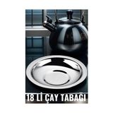 Buğz Bx 18 Li Metal Çay Tabağı Veneta Design Seti