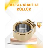 Buğz Çakmak Entegreli Küllük Yeniden Doldurulabilir Metal Gövde
