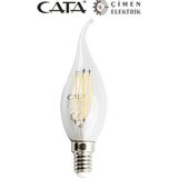 Buğz Cata Ct 4062 4W LED Flament Ampul 3200K Günışığı E14 Duy