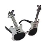 Buğz Gümüş Renk Gitar Şekilli Parti Gözlüğü
