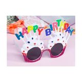 Buğz Happy Birthday Beyaz Fuşya Parti Gözlüğü